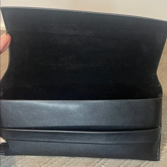 Safilo Black Leather Sunglass/Eyeglass Case - Picture 2 of 8